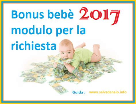 Bonus Bebe Modulo Per La Richiesta