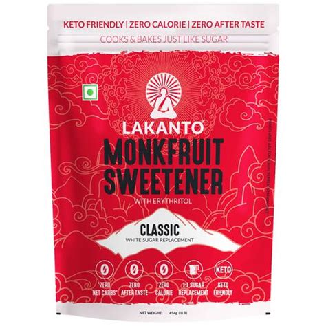 Buy Lakanto Monk Fruit Sweetener With Erythritol Classic Keto