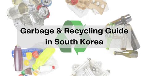 Garbage And Recycling Guide In Korea Ivisitkorea