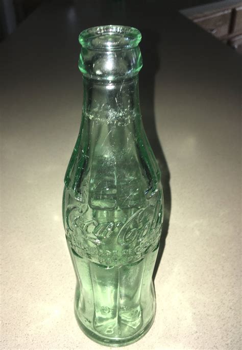 Vintage Green Glass Coca Cola Bottle Antique Coke Bottle Marked Niagara Falls NY