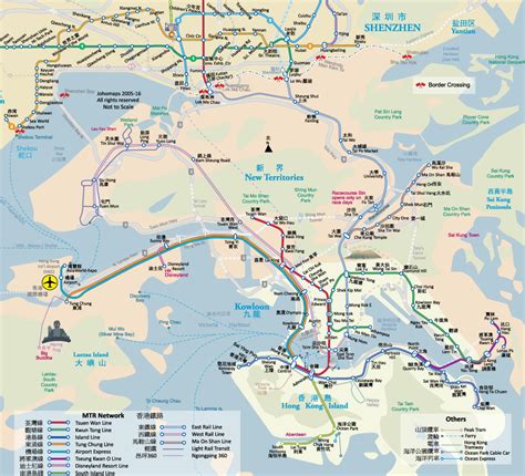 卓號地圖 香港鐵路圖