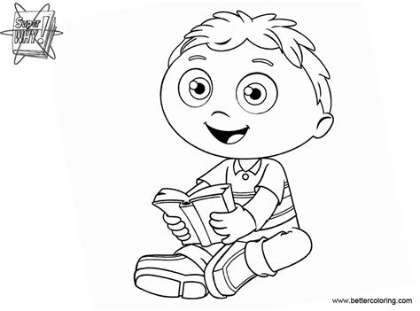 Choose the right super why picture, download it for free and start painting! Super Why Coloring Pages Reading A Book - Free Printable ...
