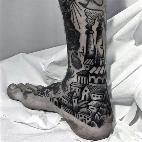 Foot tattoos are probably some of the easiest tattoos to hide, as any sock or shoe can cover them easily. 90 Foot Tattoos For Men - Step Into Manly Design Ideas