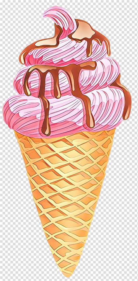 This is a cute chocolate ice cream cone. Ice Cream Cone, Cartoon, Ice Cream Cones, Sundae ...