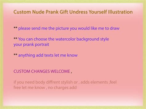 Custom Nude Prank Gift Undress Your Favorite Couple Custom Etsy