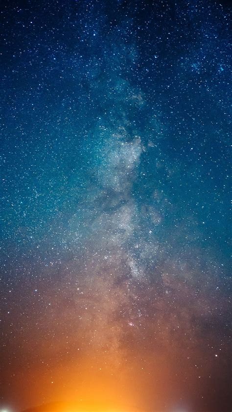 Starry Milky Way Sky Clouds Galaxy Milky Night Parallax Skies