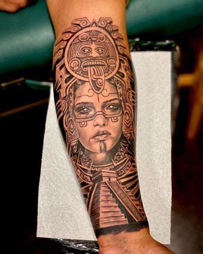 top 15 best aztec tattoo designs with meanings mayan tattoos aztec tattoo aztec tattoo designs