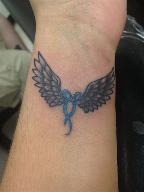 28 Stunning Angel Wing Tattoos For Females On Wrist Image Ideas