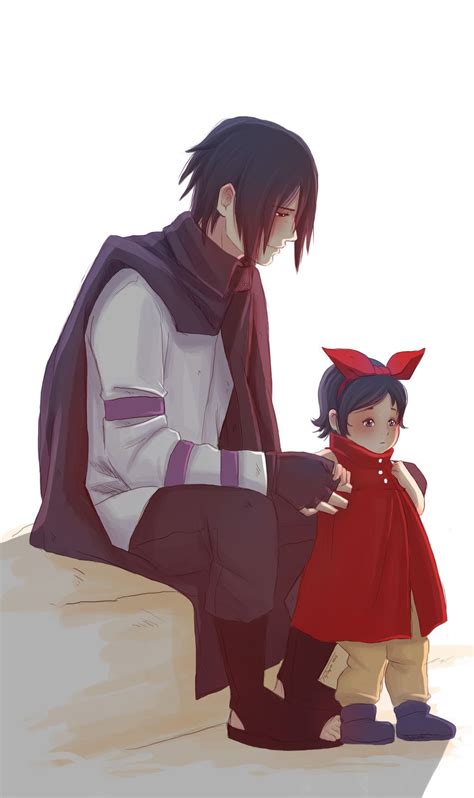 Sasuke And Sarada By Fey Sasusaku Anime Naruto