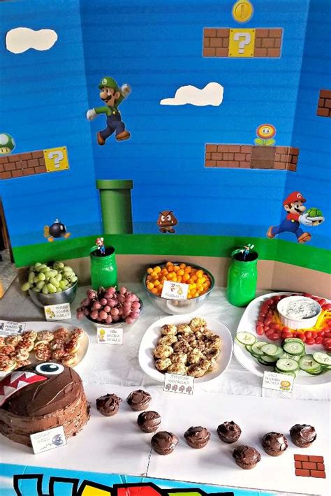 Mario Birthday Party Food Ideas Birthdaywr