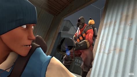 Sfm Scout And Pyro By Kenny1221 On Deviantart