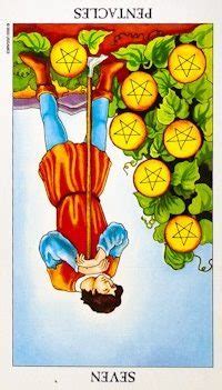 Seven of pentacles tarot card, in its core, represents a reflection on your action. Seven of Pentacles Tarot Card Meanings