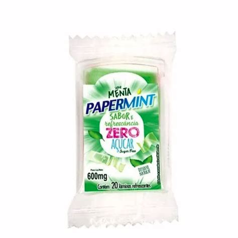 Lâminas Refrescantes E Comestíveis Para Sexo Oral Zero Açúcar Papermint