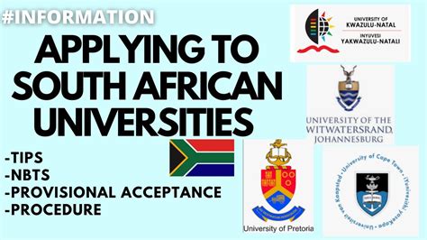Applying To Universities In South Africa Youtube
