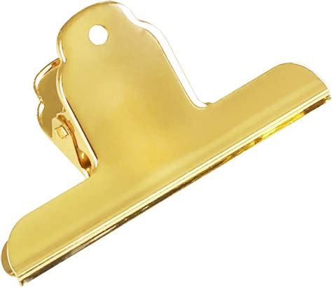 Gold Metal Bulldog Paper Clips Coideal 3 Pack Edelstahl Large Binder