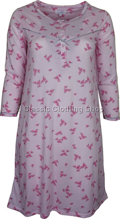 Pink Blossom Floral Long Sleeve Nightdress