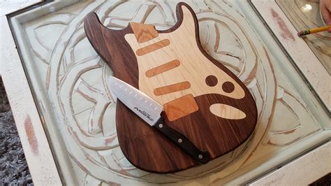 Beautiful Custom Cutting Boards Shaped Like Guitars