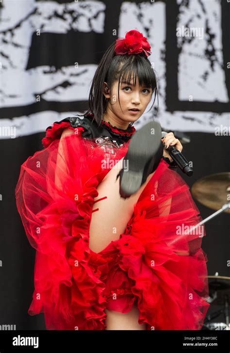 Babymetal Performing Live On Stage On Day 3 Of Leeds Festival On August
