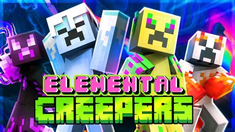 Elemental Creepers By Heropixels Minecraft Skin Pack Minecraft Marketplace Via