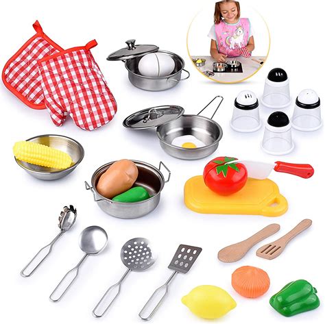 Little tikes sizzle n serve grill (inside & outside grill fo. Kids Kitchen Toy Set, Educational Play with Stainless ...