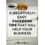 8 Relatively Easy Facebook Tips That Will Help Your Business