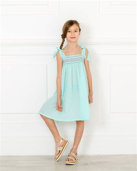 Check out our aqua green dress selection for the very best in unique or custom, handmade pieces from our there are 1993 aqua green dress for sale on etsy, and they cost $55.93 on average. Nueces Kids Girls Aqua Green Smocked Sun Dress | Missbaby