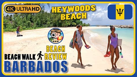 🔱 heywoods beach barbados 🇧🇧 perfect beach for relaxing🧘🏾😌 4k walking tour beach walk