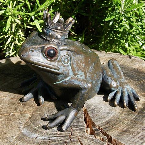 Frog Prince Resin Garden Sculpture By London Garden Trading Frog