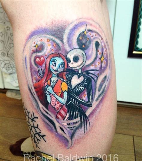 Jack And Sally Heart Tattoo Cartoon Tattoos Nightmare Before