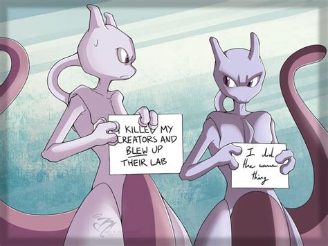 The Shame By Metros2soul On Deviantart Mew And Mewtwo Pokemon Mewtwo Mewtwo