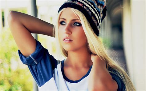 Hat Girl Blonde Wallpaper Hd Girls 4k Wallpapers Images Photos And