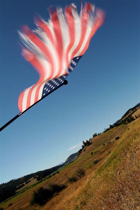 American Flag Blowing In The Wind Photograph By Robb Kendrick Fine