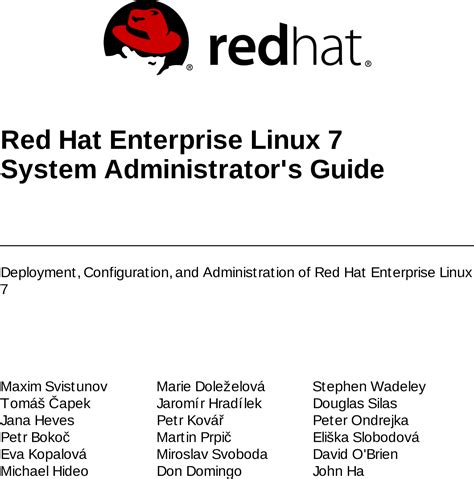 system administrators guide red hat enterprise linux
