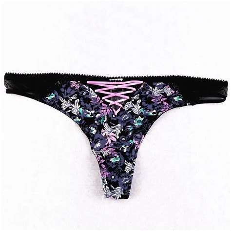 Hot Sale Sexy Women Thongs Hollow Tempting Pretty Colorful Lady G