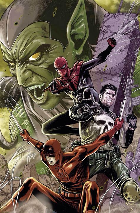 Superior Spider Man Punisher And Dare Devil Vs Green Goblin Marvel