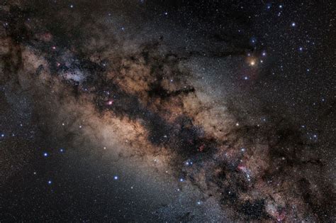 Zentrum Der Milchstraße Komposit Aus 4 Bildern Astronomiede Der Treffpunkt Für Astronomie