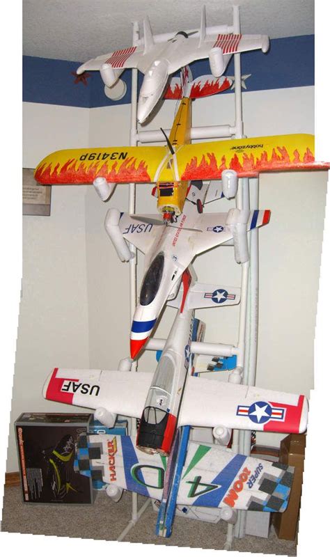 Assembly Of A Pvc Airplane Storage Rack With Video Radio Control