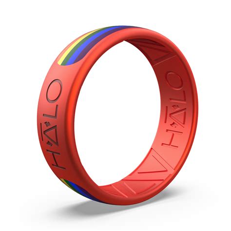 My Halo Ring Black Fire Lgbtqi Pride Silicone Ring 1st Edition Myhaloring