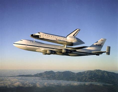 Space Shuttle Atlantis Transported By A Boeing 747 Shuttle Carrier