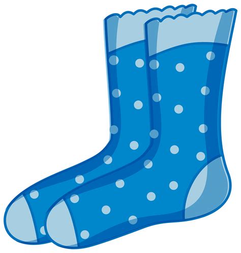 Polka Dot Socks Clip Art