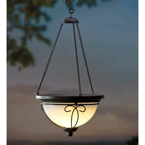 Plow And Hearth Solar 1 Light Outdoor Pendant And Reviews