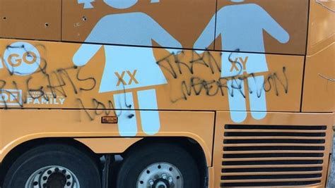 Bus With Anti Transgender Message Is Vandalized In Nyc