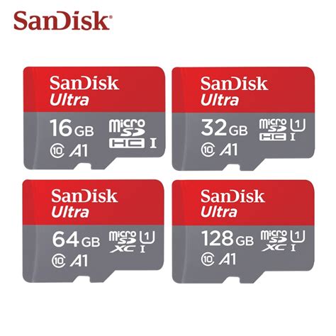 Sandisk Memory Card A1 128gb 100mbs Micro Sd Card 32gb Class 10 Sdxc