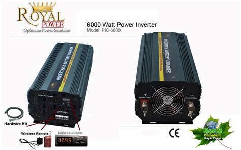 6000 Watt Power Inverter Charger 12 Volt To 110 Volt