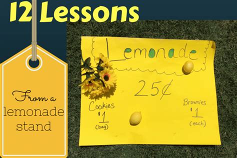 12 lessons from a lemonade stand