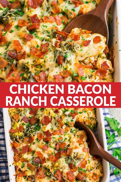 Maybe you would like to learn more about one of these? Chicken Bacon Ranch Casserole | Easy Recipe with Healthy ...