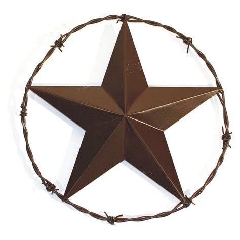 Leigh Country Star With Barbed Wire Ring Outdoor Art Decor Tx 93623