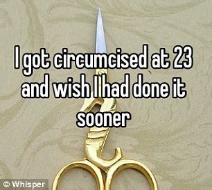 Men On Whisper Reveal How They Really Feel About Circumcision Daily Mail Online