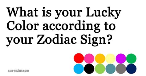 What Is Your Lucky Color According To Your Zodiac Sign Newegy