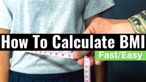 BMI How To Calculate BMI Fast And Easy Body Mass Index Calculation YouTube